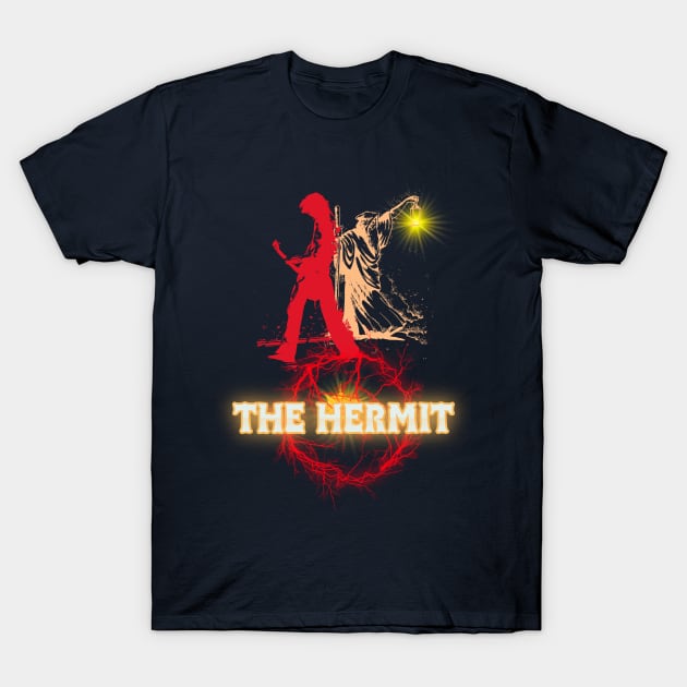 The Hermit Tarot Man T-Shirt by bert englefield 